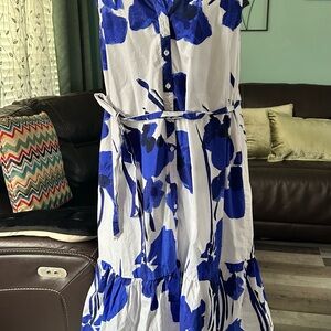 Baltic Born Blue Floral Maxi Dress